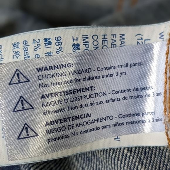 TOMMY HILFIGER l  Jean Jacket, Snap Buttons, Size L - Picture 7 of 12